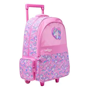 Smiggle Unicorn Trolley Backpack With Light Up Wheels