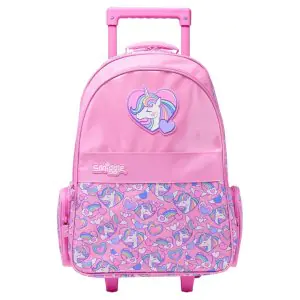 Smiggle Unicorn Trolley Backpack With Light Up Wheels