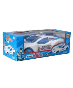 United Agencies Friction Powered Police Cruiser Car