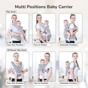 R for Rabbit Upsy Daisy Ergo 8in1 Hip Seat Baby Carrier BCUDELG3