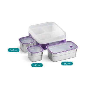 Vaya Bento Lunchbox Purple