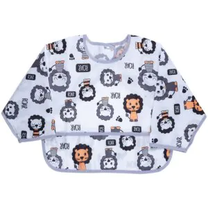 Hopop Waterproof Long Sleeve Baby Bib With Crumb Catcher Pocket