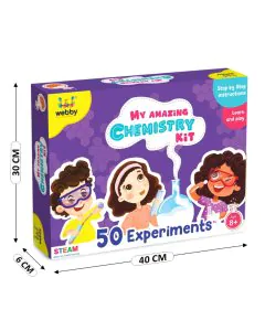 Webby DIY Chemistry Kit with 50 Experiments