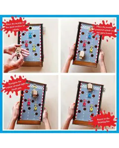 Webby DIY Wooden Marble Zig Zag Game with 4 Themes