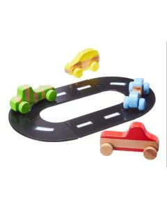 Woody Woo Toy Garden Wooden Cars-Track