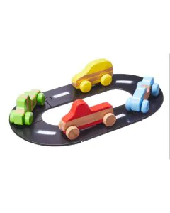 Woody Woo Toy Garden Wooden Cars-Track