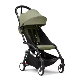 Babyzen Yoyo3 Stroller Black Frame With 6+ Color Pack Olive